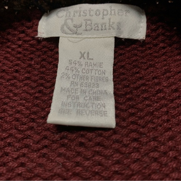 Vintage Y2K Moose Nature knit Mockneck Sweater Size XL Earth Tones Gorpcore - Picture 9 of 9